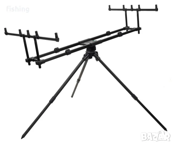 ШАРАНДЖИЙСКА Стойка ROD POD CARP PRO ESCOL 3 крака- 3-4 въдици, снимка 3 - Екипировка - 47020579