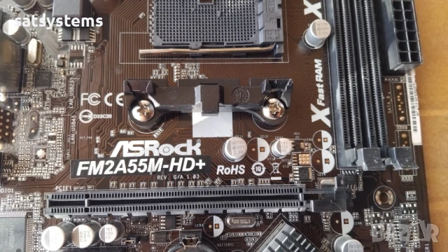 Дънна платка ASRock FM2A55M-HD+ Socket FM2, снимка 4 - Дънни платки - 50578447