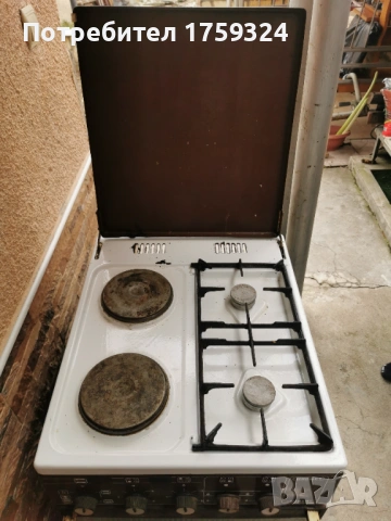 Фурна с котлони на ток и 2 котлона на газ, снимка 5 - Печки, фурни - 53482388