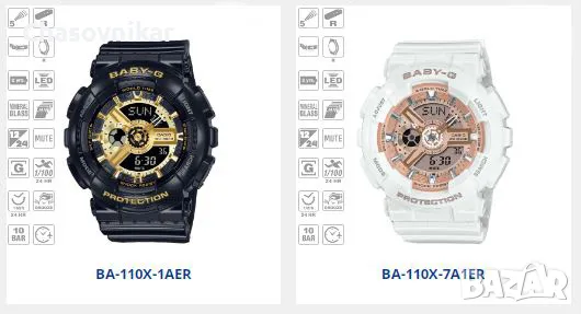 НОВ CASIO BABY-G - BA-130  КАСИО BABY-G - BA-130 БЕЙБИ Г , снимка 2 - Дамски - 10223312