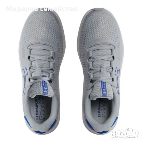 Мъжки маратонки UNDER ARMOUR Charged Pursuit 3 Big Logo Running Shoes Grey/Blue, снимка 1 - Маратонки - 46608313