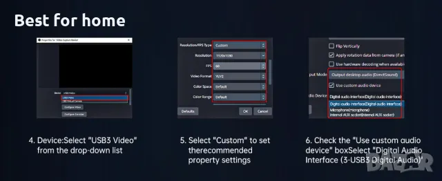 HDTV Game Capture Card 4K, 5 порта, снимка 9 - Аксесоари - 49409159