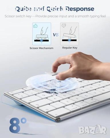 Нова жична USB Type-C клавиатура за лаптоп MacBook iMac Mac mini QWERTY UK, снимка 6 - Клавиатури и мишки - 54233869