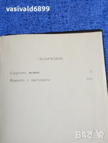 Павел Вежинов - Езерното момче , снимка 6 - Българска литература - 53516879