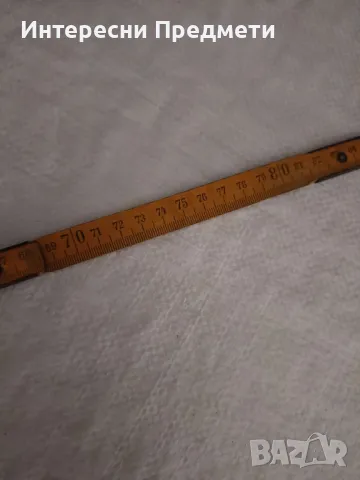 Стар Немски Дървен Метър, снимка 6 - Други ценни предмети - 50100539