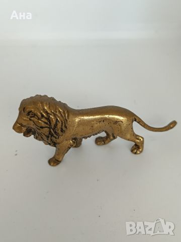 Красив бронзов лъв , снимка 4 - Антикварни и старинни предмети - 46395385