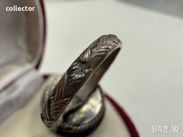 Болярски / филигранен сребърен пръстен. №7796, снимка 8 - Пръстени - 52928609
