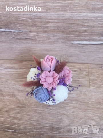 Сапунен букет в чашка