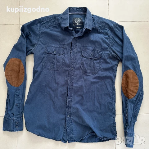 5 броя употребявани мъжки ризи къс и дълъг ръкав известни марки, снимка 4 - Ризи - 51178289