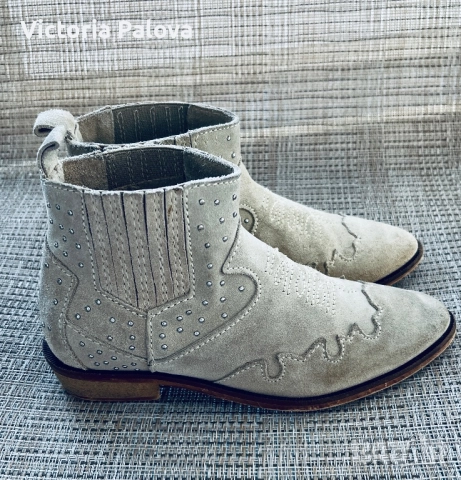 Детски ботуши MANGO KIDS естествена кожа , снимка 2 - Детски боти и ботуши - 51452600