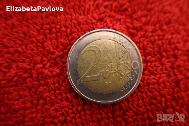 2 евро монета Германия 2002 г. F, снимка 4 - Нумизматика и бонистика - 53712827