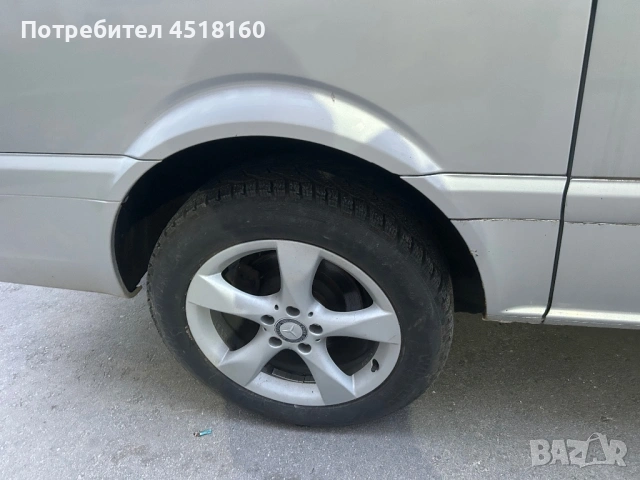 Джанти Мерцедес 17 със зимни гуми