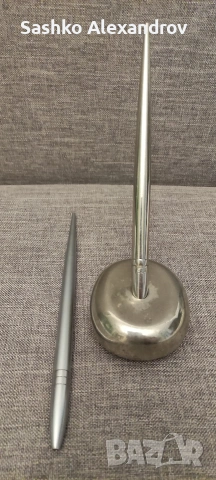 Ексклузивен сет : Антикварна сребърна химика William Manton (50 г.) + Сребърна основа (322 г.)