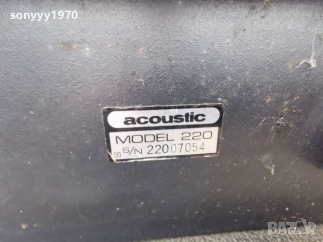 ACOUSTIC MODEL 220-ВНОС GERMANY 1402261754, снимка 13 - Ресийвъри, усилватели, смесителни пултове - 53477527