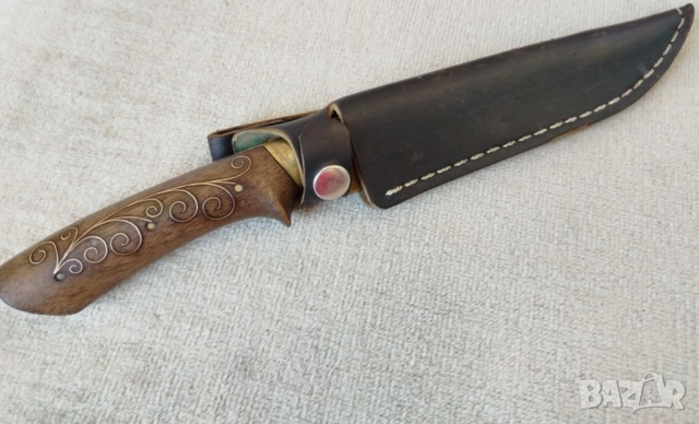 ПРОДАВАМ СТАР МАЙСТОРСКИ ЛОВЕН НОЖ С КАНИЯ - ВМЗ СОПОТ, снимка 3 - Ножове - 51583421