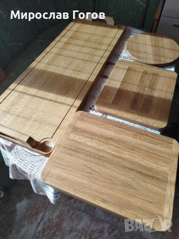 Комплект Дъбови дъски 4 броя , снимка 6 - Прибори за хранене, готвене и сервиране - 52509620