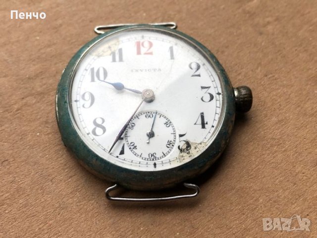 стар военен /тренч, милитари/ ръчен часовник "INVICTA", снимка 4 - Антикварни и старинни предмети - 45553717