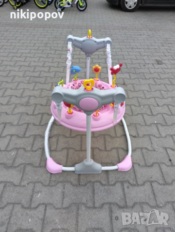 MONI Детско бънджи VISTA розов, снимка 9 - Проходилки - 53565139