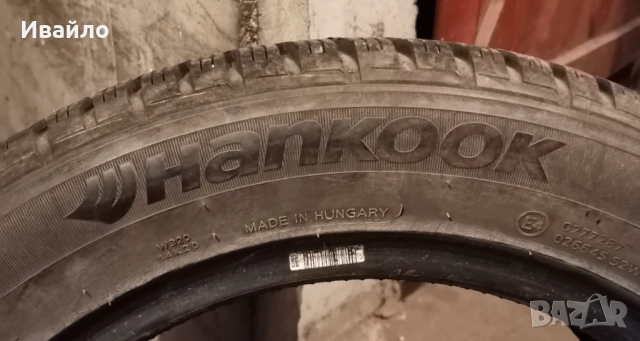 Продавам 2 броя зимни гуми 205.55.16 на 1 сезон дот 2019 Hankook , снимка 4 - Гуми и джанти - 53031670