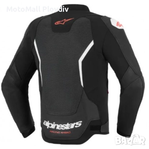 Кожено яке ALPINESTARS GP FORCE V2 AIR BK/WHT, снимка 3 - Аксесоари и консумативи - 51888241