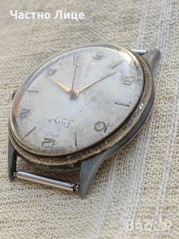 Супер Рядък Старинен Мъжки Швейцарски Часовник DOXA, снимка 4 - Колекции - 45145967