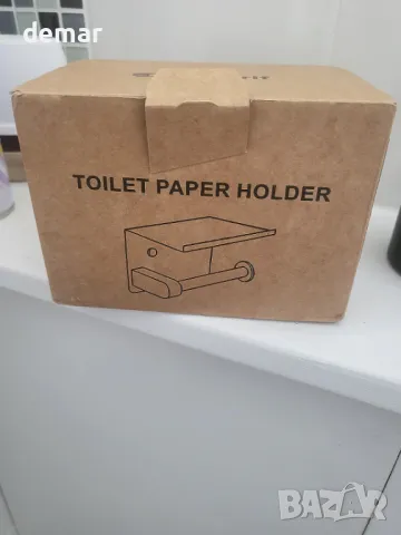 Ibergrif MK34053 Хромирана поставка за тоалетна хартия с рафт, за стенен монтаж или самозалепваща се, снимка 8 - Други стоки за дома - 49885911