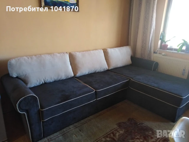 СПЕШНО Разтегателен ъглов диван 500лв, снимка 1