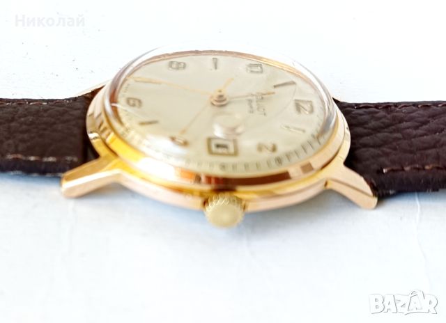 Poljot 17jewels- позлатен мъжки часовник , снимка 8 - Мъжки - 45684356