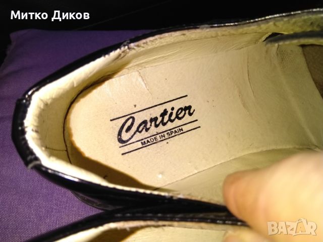 Cartier маркови испански лачени официални обувки №43 стелка 28см, снимка 7 - Официални обувки - 45456277