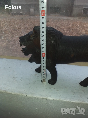 Страхотен и невероятен лъв от дърво абанос статуетка фигура, снимка 7 - Антикварни и старинни предмети - 52335650