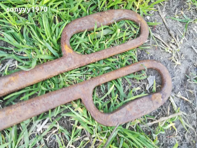 антики-стари ковашки клещи 36см 1204251651, снимка 8 - Антикварни и старинни предмети - 49871762