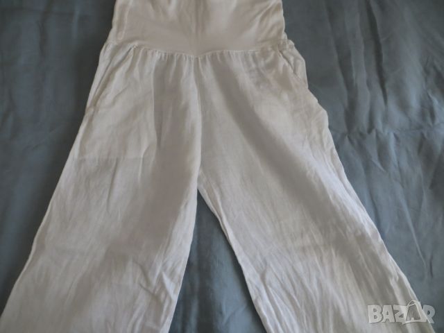 Панталони лен за бременни, снимка 6 - Панталони - 46308505