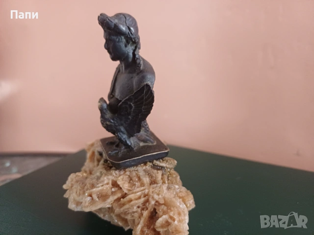 Бронзова статуетка, снимка 2 - Статуетки - 53814049