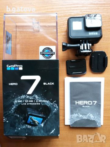 Екшън камера GoPro HERO7 Black + аксесоари, снимка 1 - Камери - 46116454