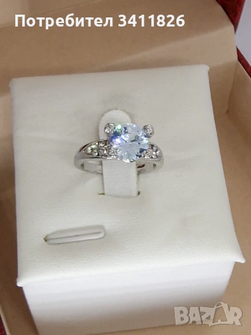 Silver Elegant Crystal Ring ✨ | дамски пръстен с кристали