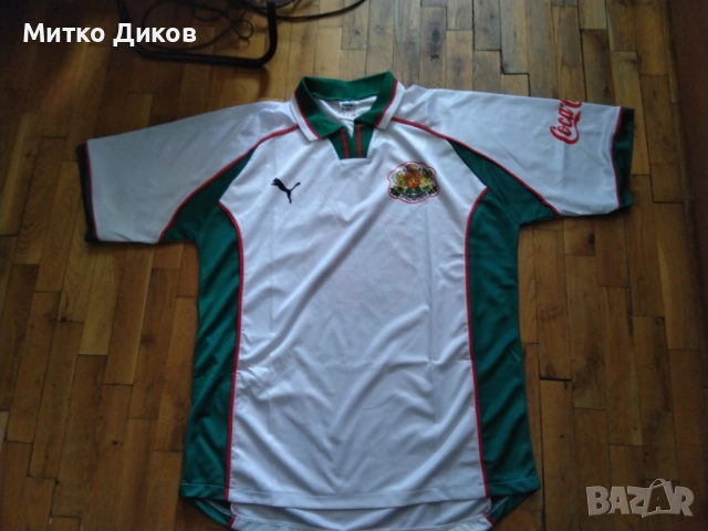 България футболна тениска маркова на Пума 1996г.официална евро 1996г размер Л и М, снимка 2 - Футбол - 51552918