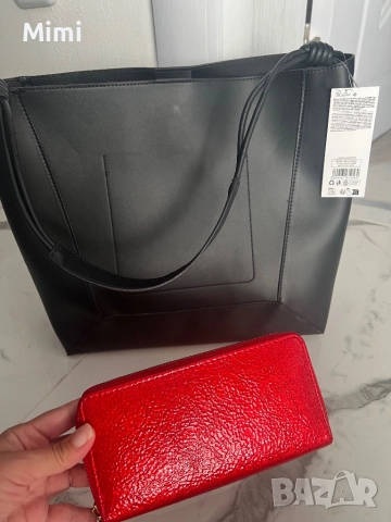 Нова!!!Дамско чанта+портфейл , снимка 5 - Чанти - 51824563