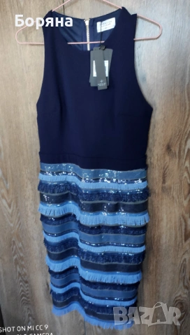 Carolina Cavour нова луксозна рокля с пайети, снимка 7 - Рокли - 53917002