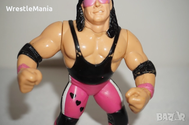 Рядка Оригинална Колекционерска Фигура На Bret Hart от 1991г Titan Sports INC FOR HASBRO INC, снимка 4 - Колекции - 51854895