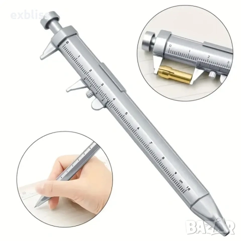 Химикал Шублер 2в1 | Мултифункционален инструмент 0-100 мм, снимка 2 - Други стоки за дома - 53387768