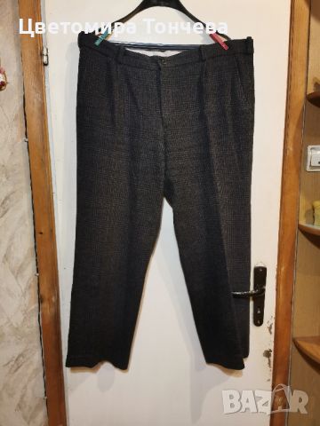 Мъжки черен плътен панталон, снимка 1 - Панталони - 45195430