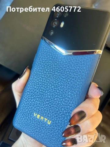 Чисто нов VERTU/ВЕРТУ-Ivertu calf leather gentleman blue, снимка 2 - Vertu - 53662866