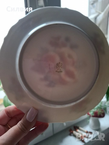 Антикварен Комплект Десертни Чинии „P.K. Silesia“ – Късче История от Силезия, снимка 6 - Сервизи - 53913619