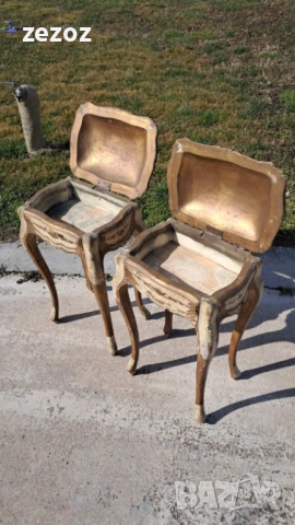 Ретро кутии на крака италиански, снимка 3 - Шкафове - 53767903