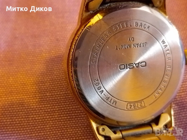 Casio 2784 MTP-VOO2 кварцов часовник нов датник Water resistant , снимка 5 - Мъжки - 53565822