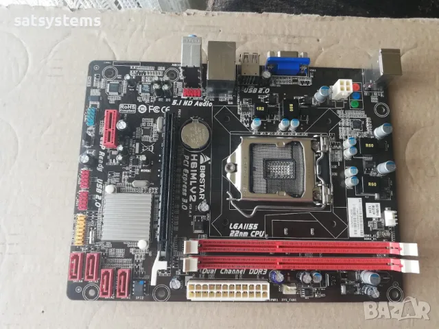 Дънна платка Biostar H61MLV2 Socket LGA1155, снимка 4 - Дънни платки - 47980701