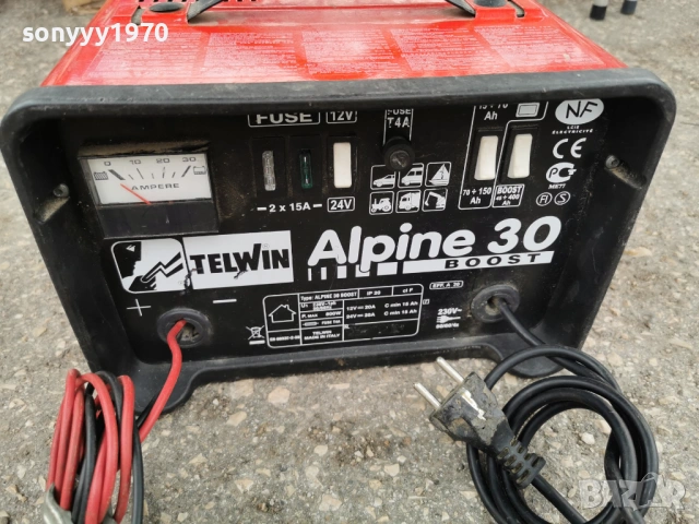 TELWIN ALPINE 30 CHARGER+BOOST-ВНОС SWISS 1104261729, снимка 17 - Аксесоари и консумативи - 54167006