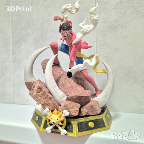 3D фигурка Monkey D. Luffy – One Piece, снимка 2 - Колекции - 53668414