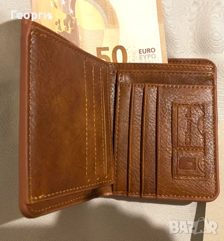 Кожен мъжки портфейл с защита от електронни кражби (с RFID защита), снимка 13 - Портфейли, портмонета - 51633884