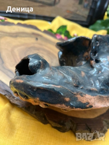 Керамична обувка за цветя Има дупка за отичане на водата Размер-24.5/10.5 см Цена-12€, снимка 7 - Саксии и кашпи - 53156938